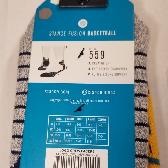 Stance NBA Idiana Pacers Socks - Picture 4 of 4